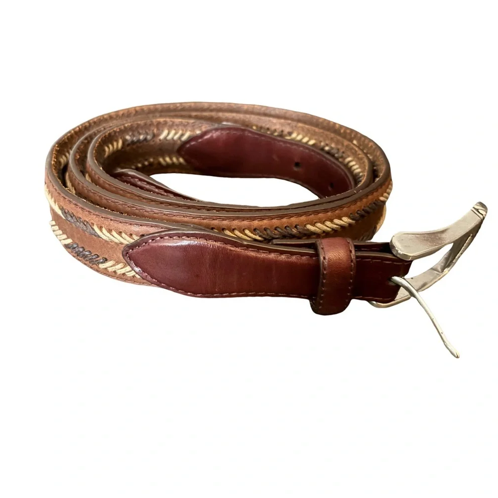 Brighton Leather woven Belt-Men’s size 44